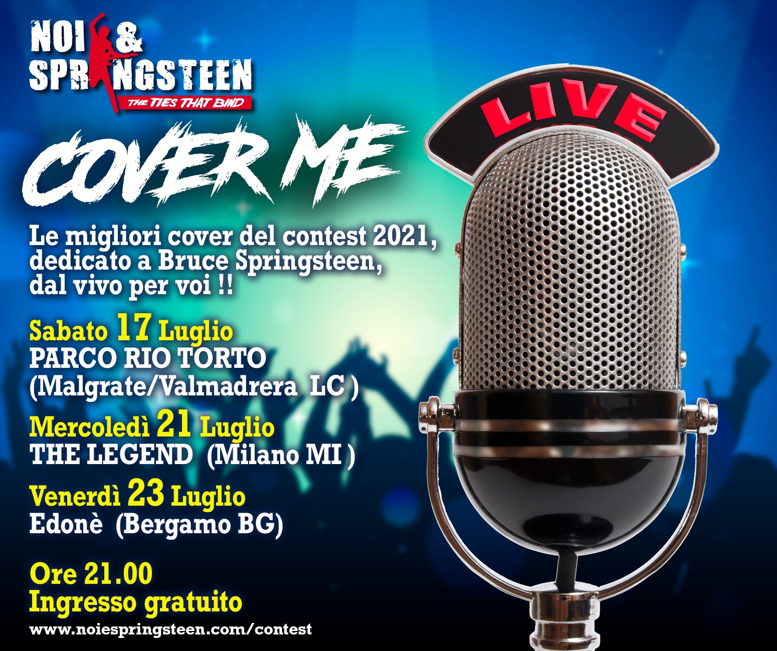 COVER ME LIVE