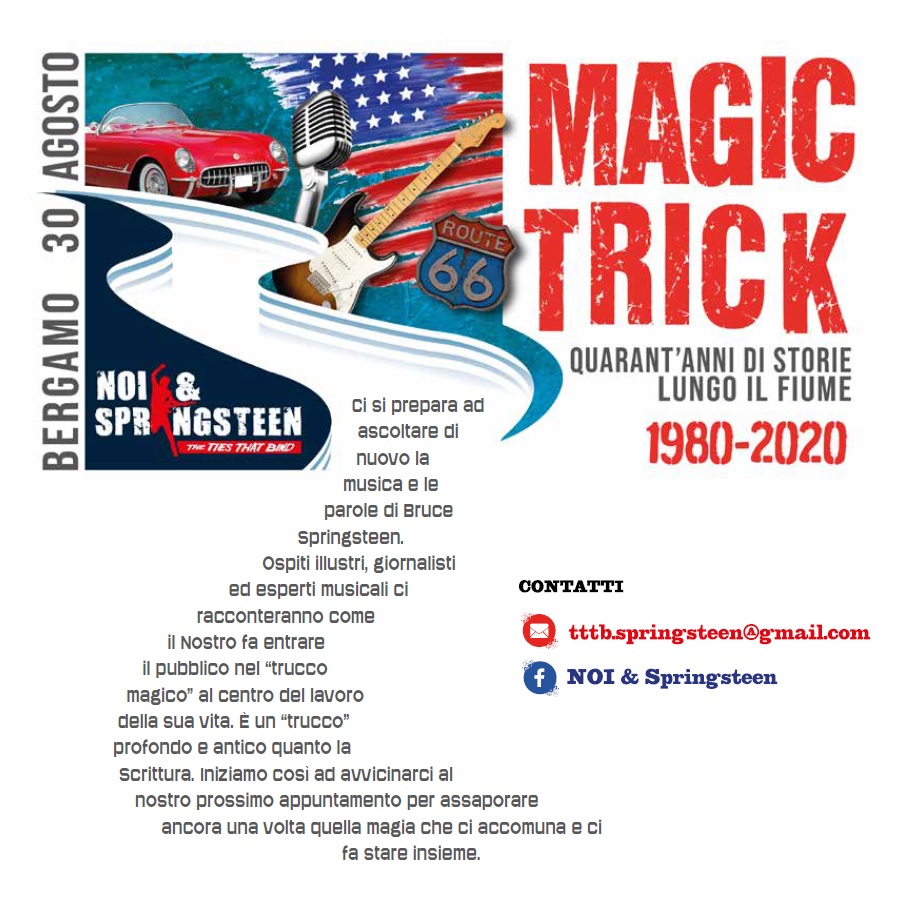Magic Trick, l'evento dedicato a Springsteen entra in scena